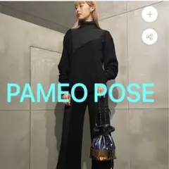 PAMEO POSE パメオ ポーズ ニット フレア 変形 ボーダー パンツ PAMEO POSE - PAMEO POSE パメオ ポーズ ニット フレア 変形