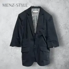 【MENZ-STYLE メンズスタイル】　テーラードジャケット　裏地チェック柄