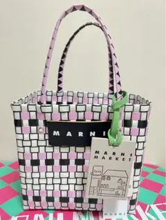 【新品】マルニ❤️ミニバスケットバッグ❤️リリーホワイト