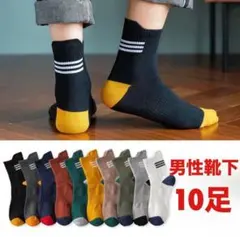 メンズソックス 10足 靴下スニーカーソックス スポーツ くるぶし 男性用靴下