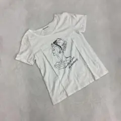 KATHARINE ROSS イラストプリントTシャツ 半袖 ホワイトM