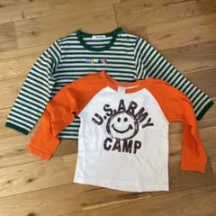 familiar MINI ストライプ 長袖カットソー 長袖Tシャツ　綿100％
