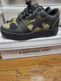 A BATHING APE BAPESTA 23.5cm ベイプスタ