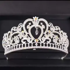 ティアラ クラウン ウェディング ヘッドバンド アクセサリー ストーン