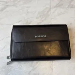 【未使用級】P.KUONE ブラック クラッチバッグ