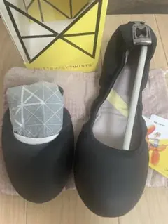 BUTTERFLY TWISTS ブラックフラットシューズ 36