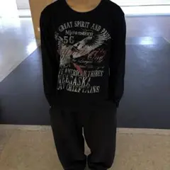 お兄系 平成 y2k ロンt tシャツ 文字t グラフィック