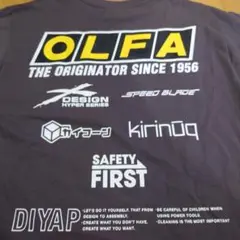 コラボＴシャツ　OLFA 　メンズ サイズМ 色グレー　新品