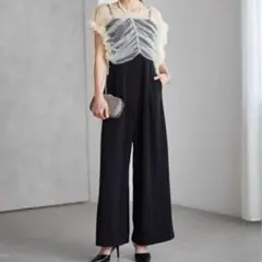 RANAN パンツドレス マルチＷＡＹフリルチュールボレロセット