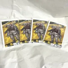 ガチアクタ　くじメイト　エンジン　ポストカード&缶バッジセット　4セット