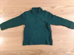 ポロ ラルフローレン 100 ジッパー付きハイネックセーター 緑