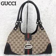 【希少】オールドグッチ シェリーライン GG柄 ジャッキー ショルダーバッグ