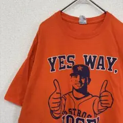 ギルダン　tシャツ プリント　アストロズ　アメリカ古着　 XL 2390