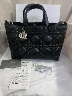 Dior ブラックレザーショルダーバッグ