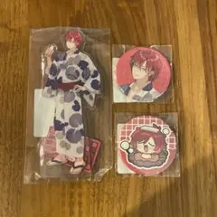 にじさんじ温泉コラボDMMくじ、ハユンアクリルスタンド&缶バッチセット