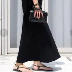 21S エヴリディアイライク ドゥーズィエムクラス ロングスカート 黒