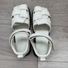 グリーンレーベル キッズサンダル オフホワイト 19cm