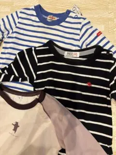 ミキハウス・POLO・バースデイ　長袖ロンT3点セット