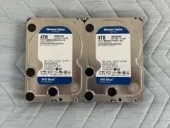 WD Blue 4TB HDD 2台セット