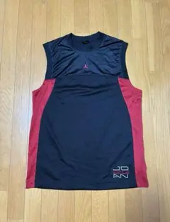 NIKE AIR JORDAN タンクトップ 黒×赤 L ビンテージ
