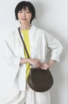 kanmi★カンミしずく がま口ポシェット ショルダーバッググリーン