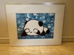 高嶋シオン Painted Edition 加筆アート パンダ
