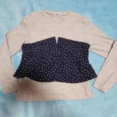 ビスチェ風カットソー XL