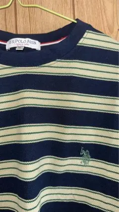 ★古着好き必見★ Polo Assn. ストライプ Tシャツ ネイビー/クリーム