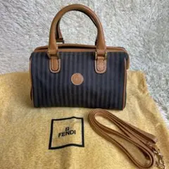 FENDI フェンディ ペカン ミニボストン 2wayショルダーバック レトロ