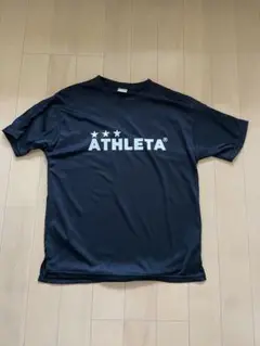 ATHLETA アスレタ　フットサル　シャツ　プラクティス　ゲーム　ブラック　黒