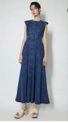 MOUSSY SLEEVELESS DENIM LONG ドレス 1