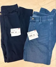 UNIQLO ウルトラストレッチクロップドデニムレギンスパンツ Lサイズ