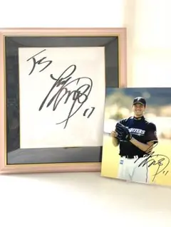 大谷翔平　 直筆サイン色紙＆サインフォト 日本ハムルーキー時代