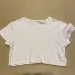 ダンス ショート丈 ヘソ出し 白Tシャツ 110cm 120cm