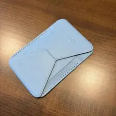 美品⭐︎MOFT ライトブルーレザー スマホスタンドMagSafe