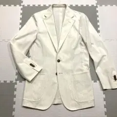 未使用級 ヒルトン ジャケット リネン ストレッチ 軽量 カジュアル オフィス