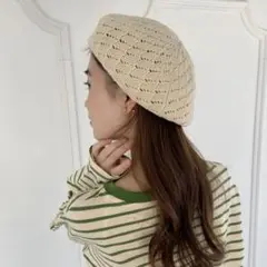 春夏　ベレー帽