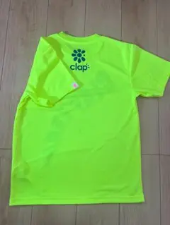 Clap スポーツTシャツ　蛍光イエロー　Mサイズ