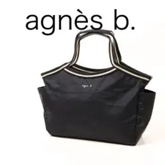 H1959-28◾️アニエスベー　ナイロンキャンバス　肩掛けトートバッグ
