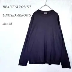 UNITED ARROWS 長袖カットソー M チャコールグレー 丸首 540