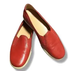 【早割】ヴィンテージ❤️スイス製❤️BALLY バリー フラットシューズ 本革 赤