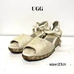 UGG アグ サンダル エスパドリーユ ウエッジソール もこもこ