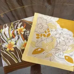 花ハンカチ 2枚セット 辻ケ花40✖️42 CAPUSOARMANDO41✖️42