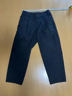 ジャックマン　ツータックチノパン黒　サイズL