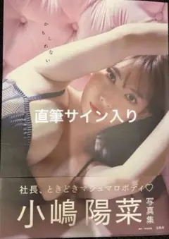 新品未使用、小嶋陽菜　写真集「かもしれない」サイン入り