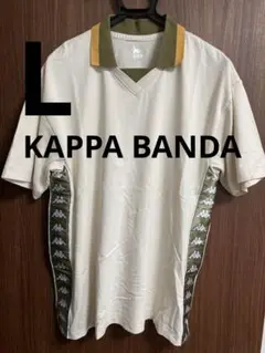 KAPPA BANDA デープロゴ 襟付き Tシャツ アダム&イヴ　L