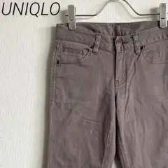 UNIQLO デニムパンツ フレアパンツ ストレッチ ポケット付き シンプル
