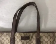 グッチ ハンドバッグ GGスプリーム PVC レザー トートバッグ GG柄