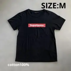 値下げ！未着用　ロゴデザインTシャツ　M メンズ　ブラック
