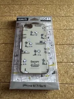 スヌーピー　グルマンディーズ　ソフトタイプケースiPhone6.6s.7.8対応